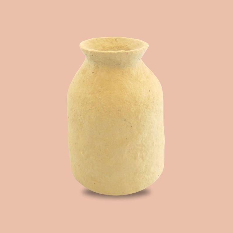 70-3.jpg Paper Mache Vase - Image 1